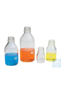 Bild von neoLab® Laborflaschen ohne Kappe 100 ml ISO 4796 Boro-Glas 3.3 GL 45