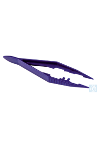 Bild von neoLab® Einmal-Pinzetten, 111 mm, gerade, feine Spitze, blau, 6 St./Pack