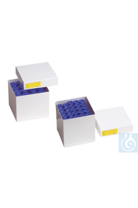 Bild von neoLabLine® Kryobox für Zellkulturrörchen beschichtet aus Karton, weiß