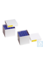 Bild von neoLabLine® Kryobox für Zellkulturrörchen beschichtet aus Karton, weiß