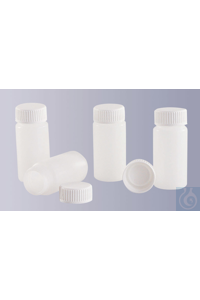 Bild von Scintillationsflasche, PE-HD, natur, komplett mit Schraubkappe, 20 ml, GL 22,5