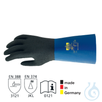 Bild von neoLab Chemikalien-Schutzhandschuhe Rubiflex blau, Gr. 8, Paar