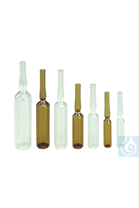 Bild von Spießampullen aus Fiolax Klarglas, 5 ml, 83x14,75mm, 343 St./Pack