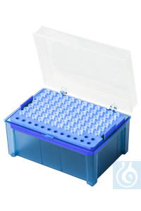 Bild von Moonlab® Pipettenspitzen gesteckt in Box, blau, PP steril, 100-1000 µl