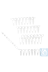 Bild von neoLab® PCR 8er-Streifen, 0,2 ml Normalprofil, klar, mit gewölbten Deckeln