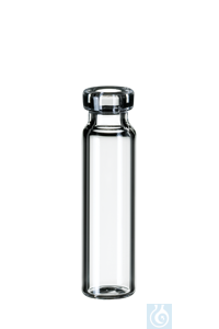 Bild von neochrom® Rollrand-Mikroflaschen 0,6 ml Braunglas, konisch, 40 x 7 mm