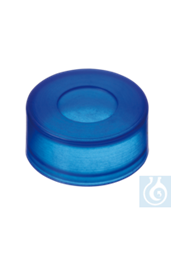 Bild von neochrom® PE Push-On Kappe blau, ND11 mit verdünnter Durchstichstelle