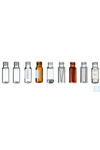 Bild von neochrom® ® Kurzgewindeflaschen ND9, Klarglas, 1,1 ml 32 x 11,6 mm