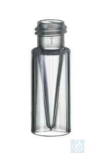 Bild von neochrom® Kurzgewindeflaschen ND9, 0,7 ml, PP transparent, 32 x 11,6 mm, 100 St.