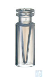 Bild von neochrom® Schnappringflaschen PP 0,3 ml ND11, braun, 32 x 11,6 mm, 100 St./Pack