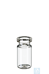 Bild von neochrom® ND20 Headspace Flaschen, 5 ml Klarglas, 38 x2 0 mm, flacher Boden , 10