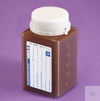 Bild von Wasserprobenflasche, 500ml, PP braun, Thiosulfate, steril