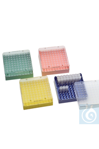 Bild von neoLab® Kryo-Aufbewahrungsboxen aus PS, 100 Stellplätze, blau