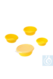Bild von neoLab® Laborschüsseln, 4-teiliges Set, brombeer/limone, mit Deckel, 24-36 mm Ø