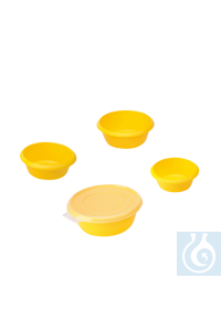 Bild von neoLab® Laborschüsseln, 4-teiliges Set, brombeer/limone, mit Deckel, 20-32 mm Ø