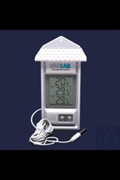 Bild von Thermometer-LCD Anzeige-Min Max-Innen und Außentemperatur-Feuchtigkeit