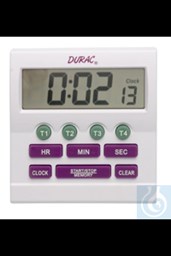 Bild von H-B DURAC 4-Channel Electronic Timer and Clock with Certificate of Calibration