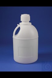 Bild von Bel-Art Polyethylene Carboy with Handle and Screw Cap; 20 Liters (5 Galllons),