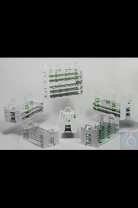 Bild von Bel-Art Stack Rack Test Tube Rack; For 16-20mm Tubes, 40 Places, Polypropylene
