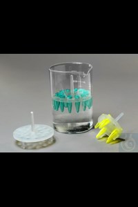 Bild von Bel-Art Round Microcentrifuge Floating Bubble Rack; For 0.5ml Tubes, 20 Places,