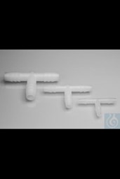 Bild von Bel-Art “T” Shaped Tubing Connectors for ¼ in. Tubing; Polypropylene (Pack of