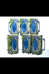 Bild von Bel-Art Poxygrid Glove Dispenser Rack; Single Box Holder, 5½ x 4¼ x 8¼ in., Blue