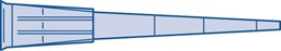 Bild von 200 µl Pipettenspitze, graduiert  weite Öffnung (steril), Rack
