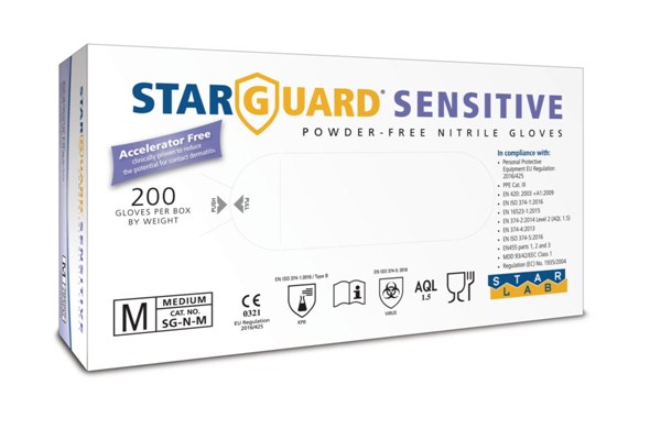 Bild von StarGuard  Sensitive, Nitril-Handschuhe, XL
