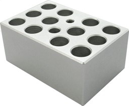 Bild von Metallblock für Mini Trockenbad für 12 times 1,5-ml-Gefäße (konisch)