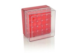 Bild von Kryo-Lagerbox für 25 Gefäße, rot