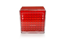 Bild von Hohe Kryo-Lagerbox für 81 Gefäße, rot