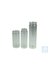 Bild von ecoLab Schnappdeckelgläser flacher Boden, Sodakalk-Glas, mit Deckel (PE), 20 ml