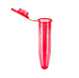 Bild von 5 ml Gefäß für die Probenvorbereitung, konisch, rot