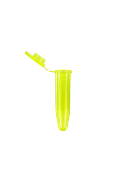 Bild von 5 ml Gefäß für die Probenvorbereitung, konisch, gelb