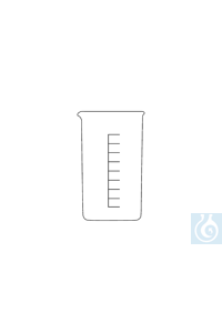 Bild von ecoLab Bechergläser, Borosilikatglas, hohe Form, 25 ml, 10 Stck./Pack