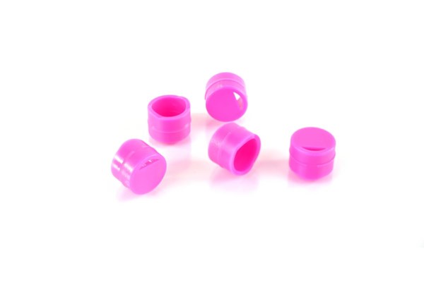 Bild von Farbige Deckeleinsätze für Kryoröhrchen, pink