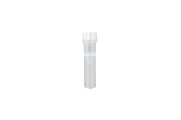 Bild von 0,5 ml EasyGrip-Schraubdeckelgefäße, glatt, mit Stehrand, Natur (steril) mit Easy-Grip Deckel