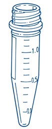 Bild von 1,5 ml EasyGrip-Schraubdeckelgefäße, graduiert, konisch, Natur (steril) mit Deckel Rot