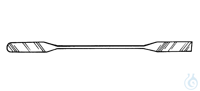 Bild von ecoLab-Doppelspatel a.18/8 Stahl poliert 185 mm lang x 9 mm breit, VE á 10 1