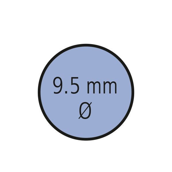 Bild von StarTag-Laboretiketten (rund, 9,5 mm Durchmesser), blau