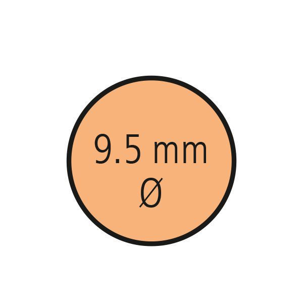 Bild von StarTag-Laboretiketten (rund, 9,5 mm Durchmesser), orange