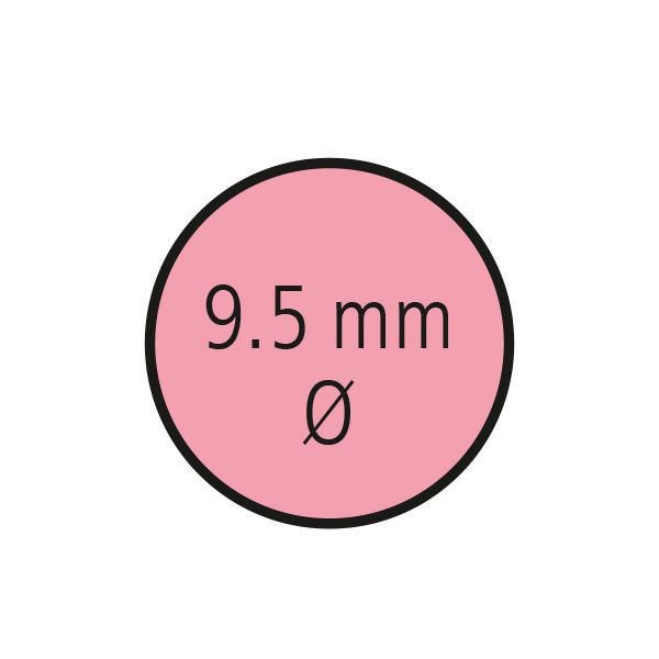 Bild von StarTag-Laboretiketten (rund, 9,5 mm Durchmesser), rot