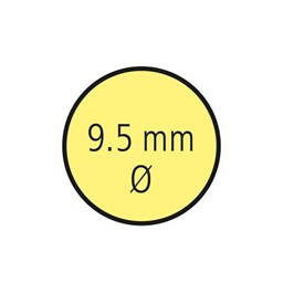 Bild von StarTag-Laboretiketten (rund, 9,5 mm Durchmesser), gelb
