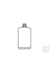 Bild von neoLab® Enghals-Vierkantflasche 500 ml, mit Schraubverschluss