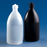 Bild von Vorratsflasche, EH, f. Schilling-Bürette 1000 ml PE-LD GL 28 m.Schlauchdurchführ