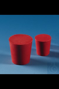 Bild von Stopfen, roter Gummi ob.D. 14 mm, unt.D. 11 mm, H. 20 mm