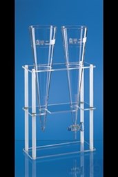 Bild von Gestell für 2 Sedimentiergefäße aus Glas oder Kunststoff, 300x130x400 mm