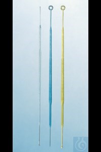 Bild von Impfschlinge mit Nadel, PS, y-sterilis. 1 µl natur, zum Beimpfen v. Nährböden