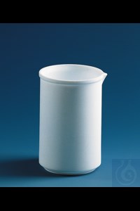 Bild von Becher, niedrige Form, PTFE 50 ml, ohne Teilung, mit Ausguss