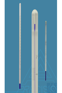 Bild von Thermometer ähnlich ASTM 34F, Stabform, 77+221:0,5°F, weißbelegt, mit spezieller